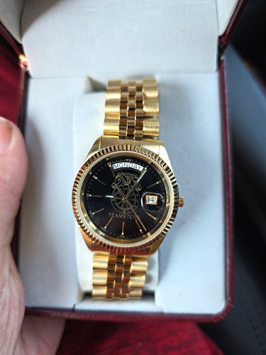 Teamsters belair day date - day/date, gold